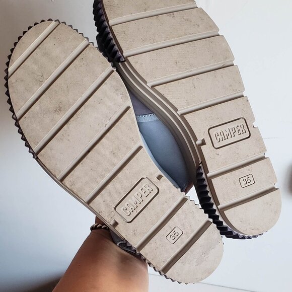 CAMPER Leather Platform Sandals Purple and Blue 35 - Picture 16 of 16